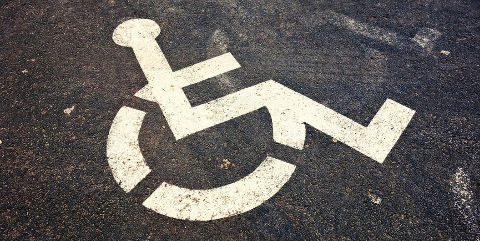 Разметка места для инвалидов