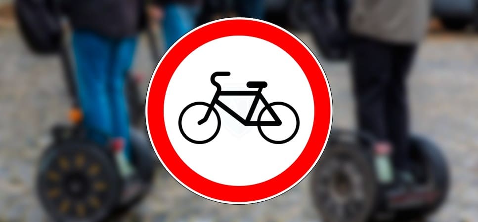 Запрет езды на велосипеде и мопеде